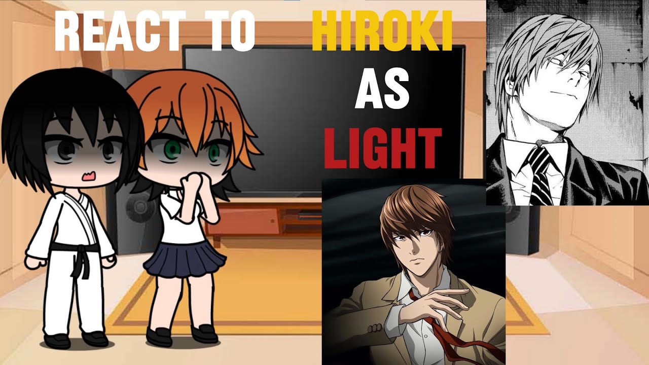 Kokujin no Tenkousei [NTR] - react to Hiroki as Yagami Light | Death Note