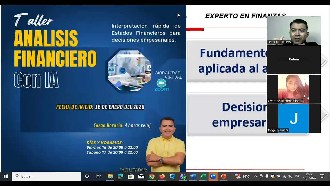 Análisis financiero con IA, primer clase