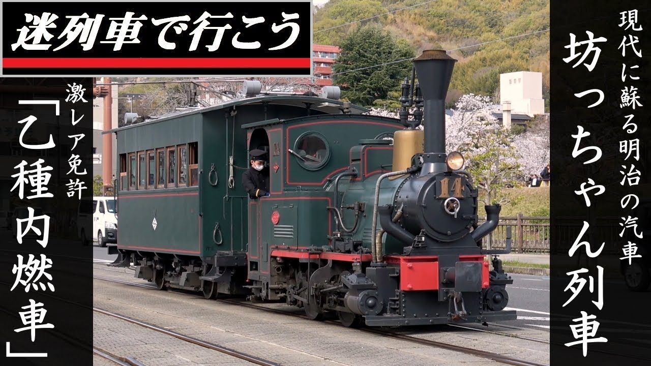 【世界交通史】激レア免許が必要なSL - 伊予鉄道 坊っちゃん列車（迷列車派生）