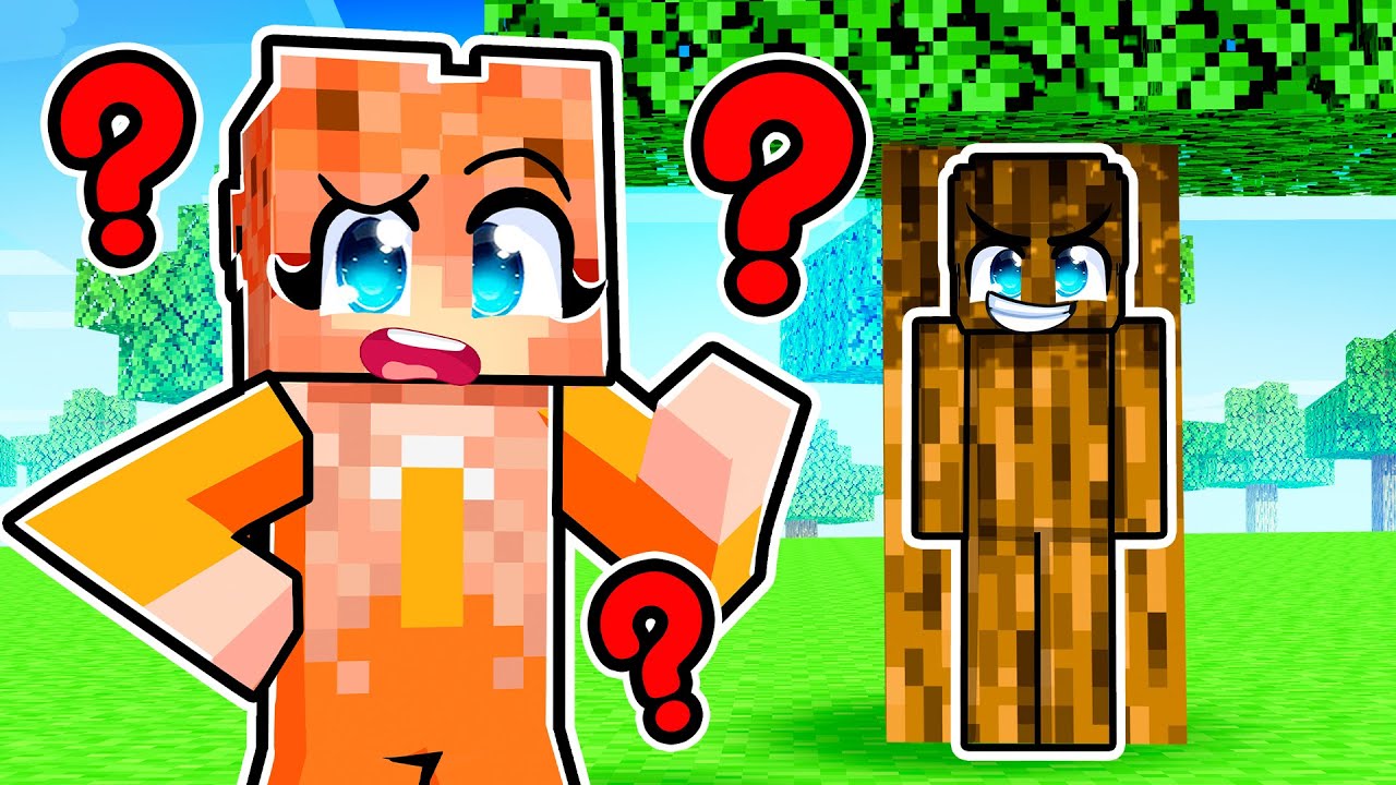 Trolling My Friends in Hide & Seek! (Minecraft)
