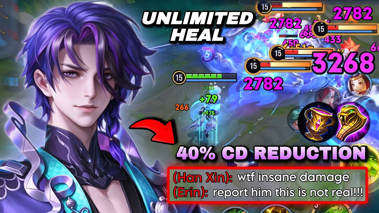TOP 1 DR BIAN ABUSING 40% CD REDUCTION UNLIMITED HEAL IN FARM LANE! | HONOR OF KINGS