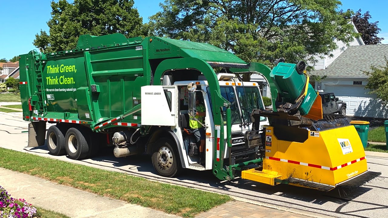 Waste Management 266076: Mack LEU McNeilus Meridian Curotto Can Garbage Truck