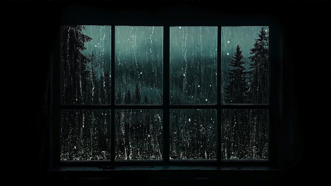 Звук дождя за окном помогает крепко заснуть 🌧️ | Спокойная дождливая атмосфера