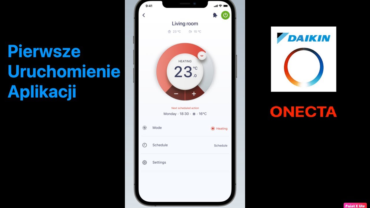 Instalacja karty Wi-fi BRP069A78 Daikin, Pierwsze uruchomienie aplikacji ONECTA