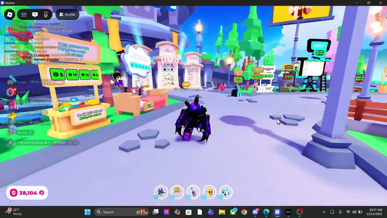 I dropped my friend a NUKE in pls donate!☢️☢️