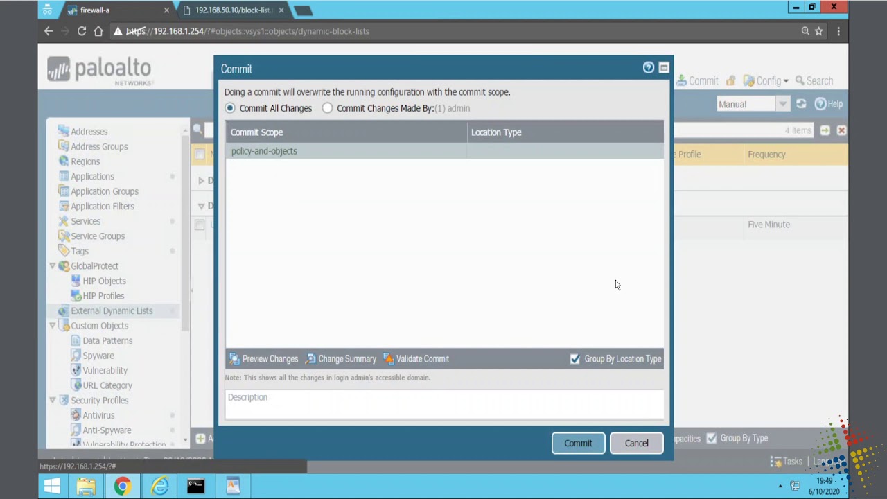 Using Palo Alto extenral lists for URL filtering