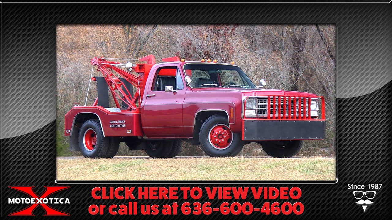 1980 GMC 3500 1-ton truck with Holmes 480 Dual Line Tow Chassis -- SOLD
