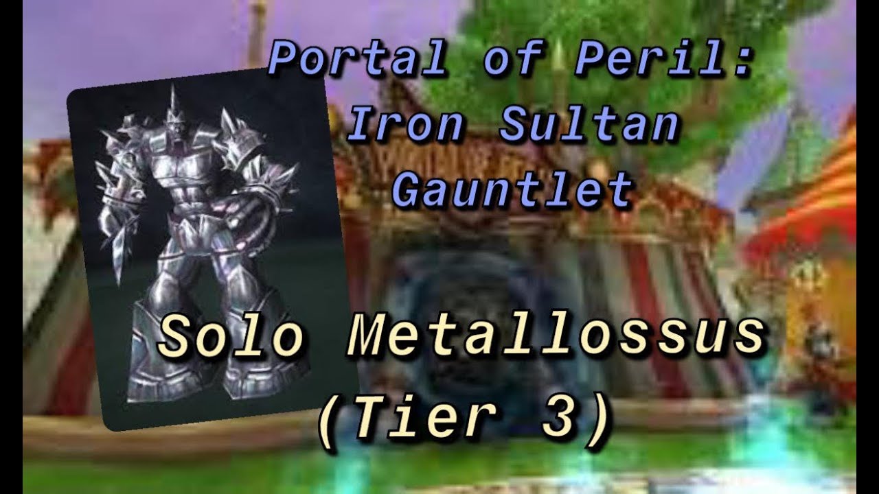 Wizard101: Solo Metallossus (Portal of Peril Version Tier 3)