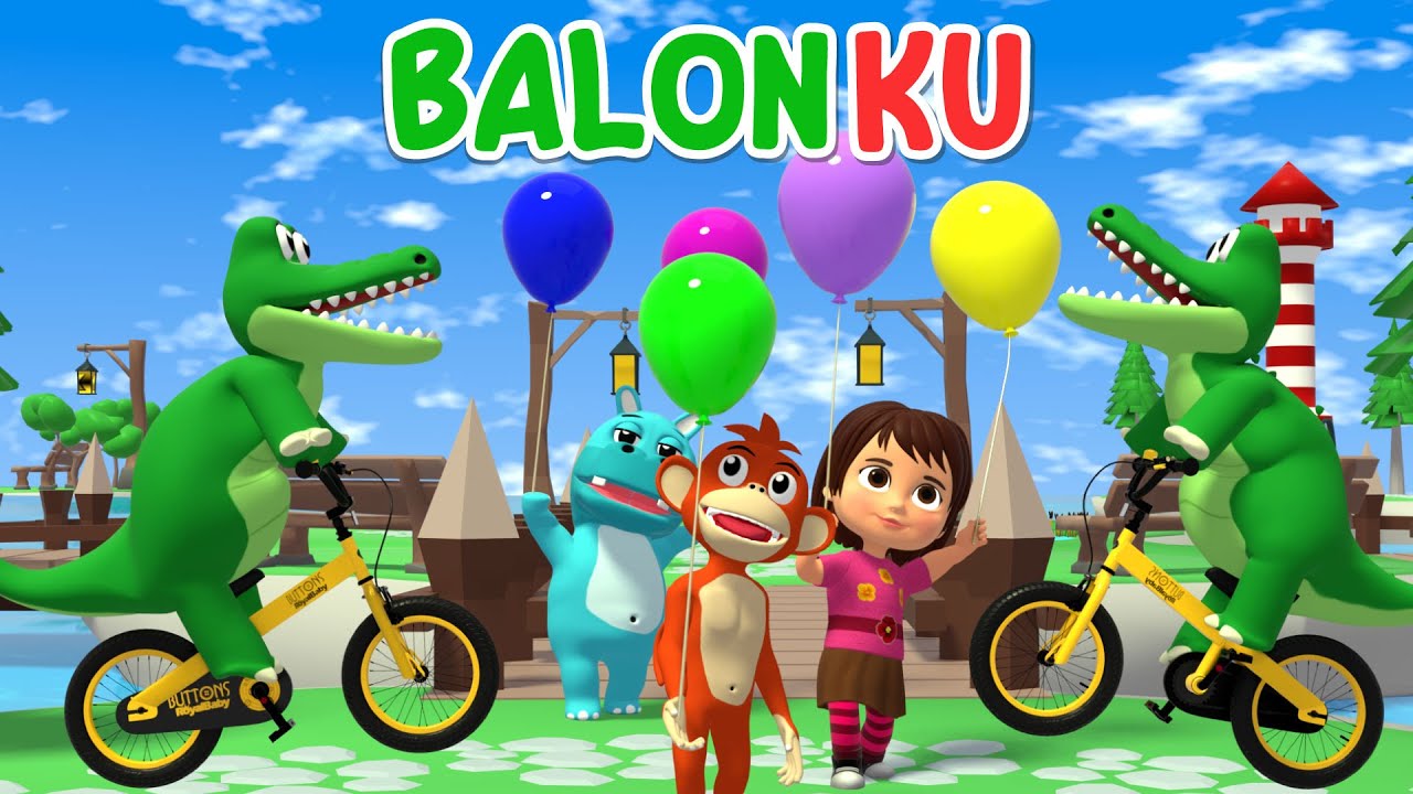 Balonku 🎈💚🎈 Lagu Anak Indonesia Balita
