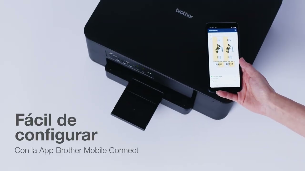 Brother-Product tour DCP-J1260W. Impresora multifunci&oacute;n de tinta con WiFi y conexi&oacute;n m&oacute;vil.