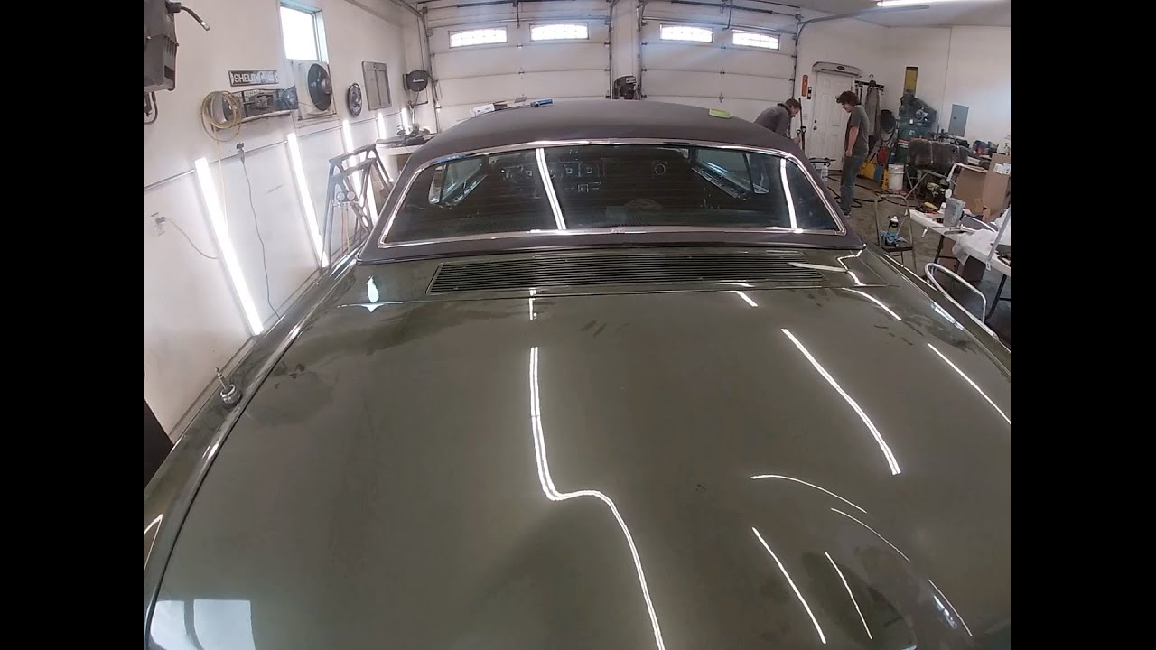 1970 Lincoln Mark 3 part 22. Front and rear glass installation.