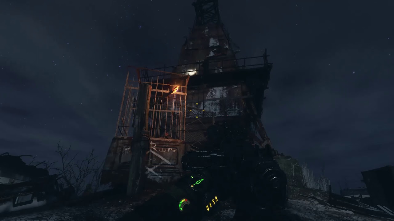 A villager getting killed in Metro Exodus