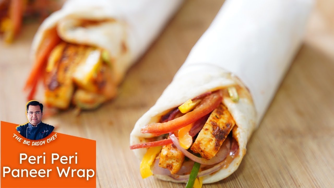 Homemade Pita bread Paneer Wrap + Peri peri spice mix recipe | घर पर पनीर रोल बनाने का आसान तरीका