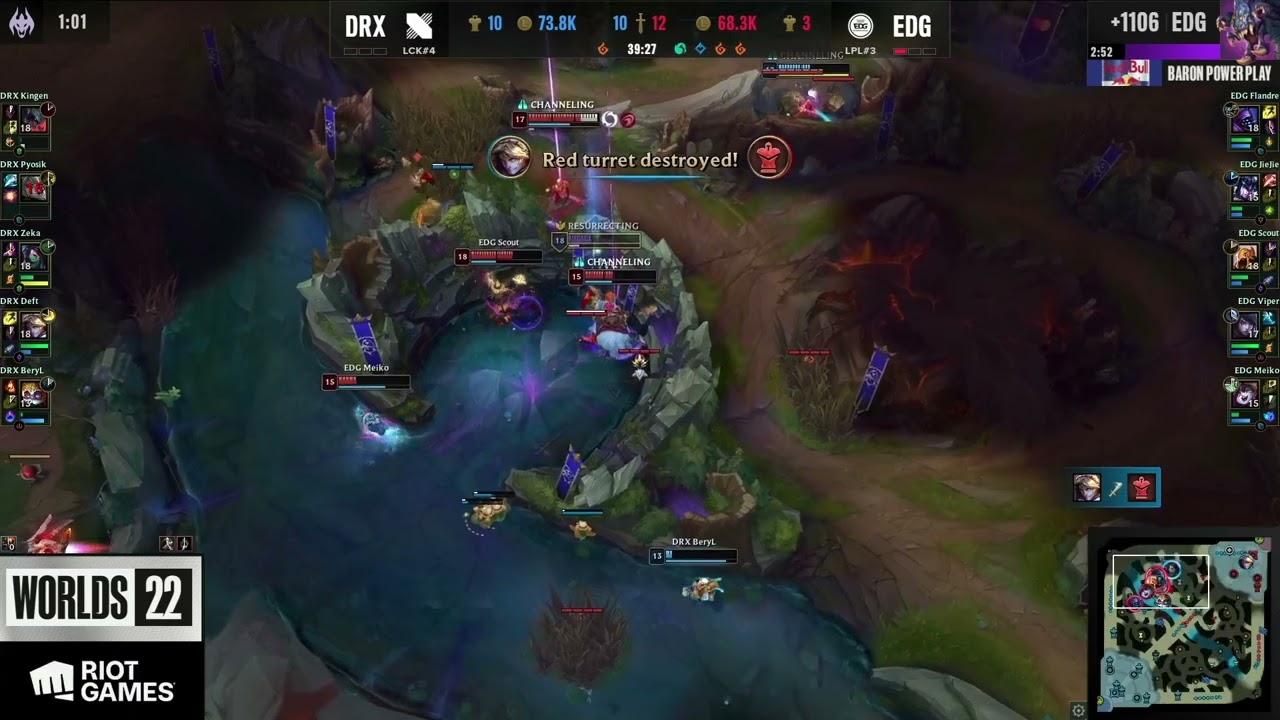 Deft gets the nexus to one auto DRX vs EDG Game 2