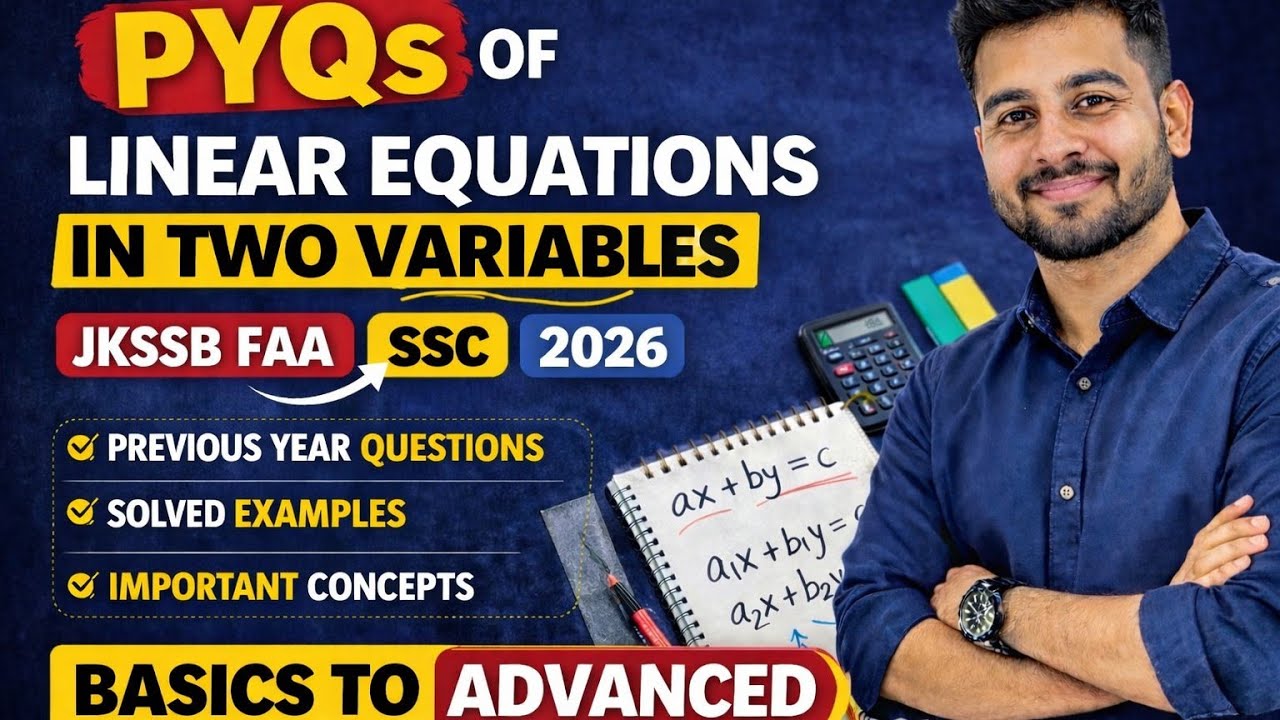FAA JKSSB Maths 2026 🔥 | Most Important PYQ