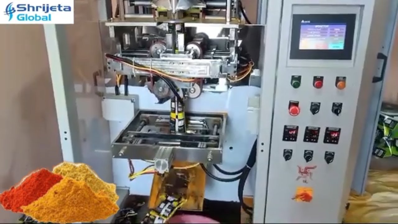 500gm Haldi Powder Packaging Machine | Turmeric Pouch Packing Machine - 9891990887 - Shrijeta Global