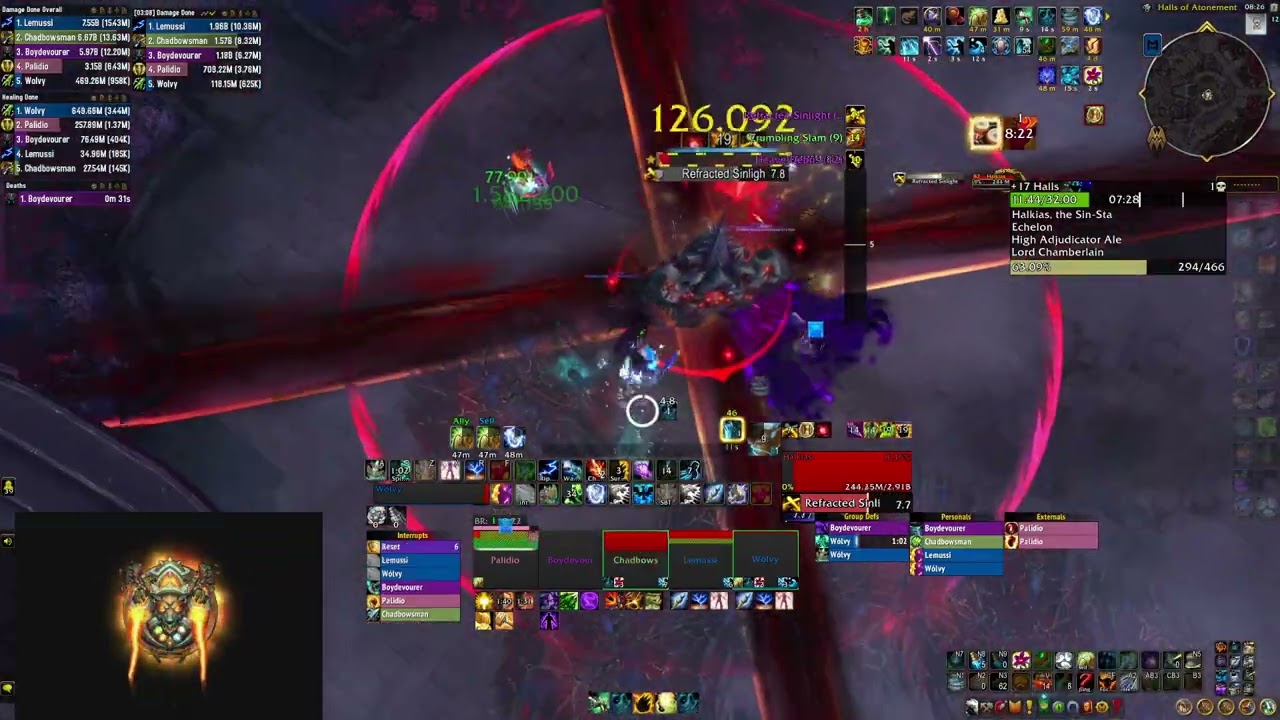 Smashed the Weekly Halls of Atonement M+17, Farseer Resto Shaman