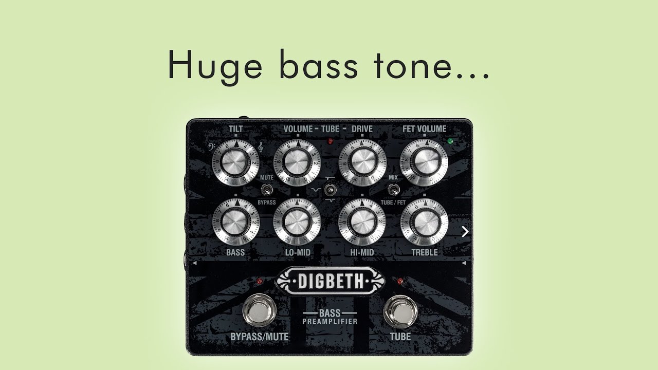 Педаль предварительного усилителя для бас-гитары LANEY DIGBETH DB-PRE