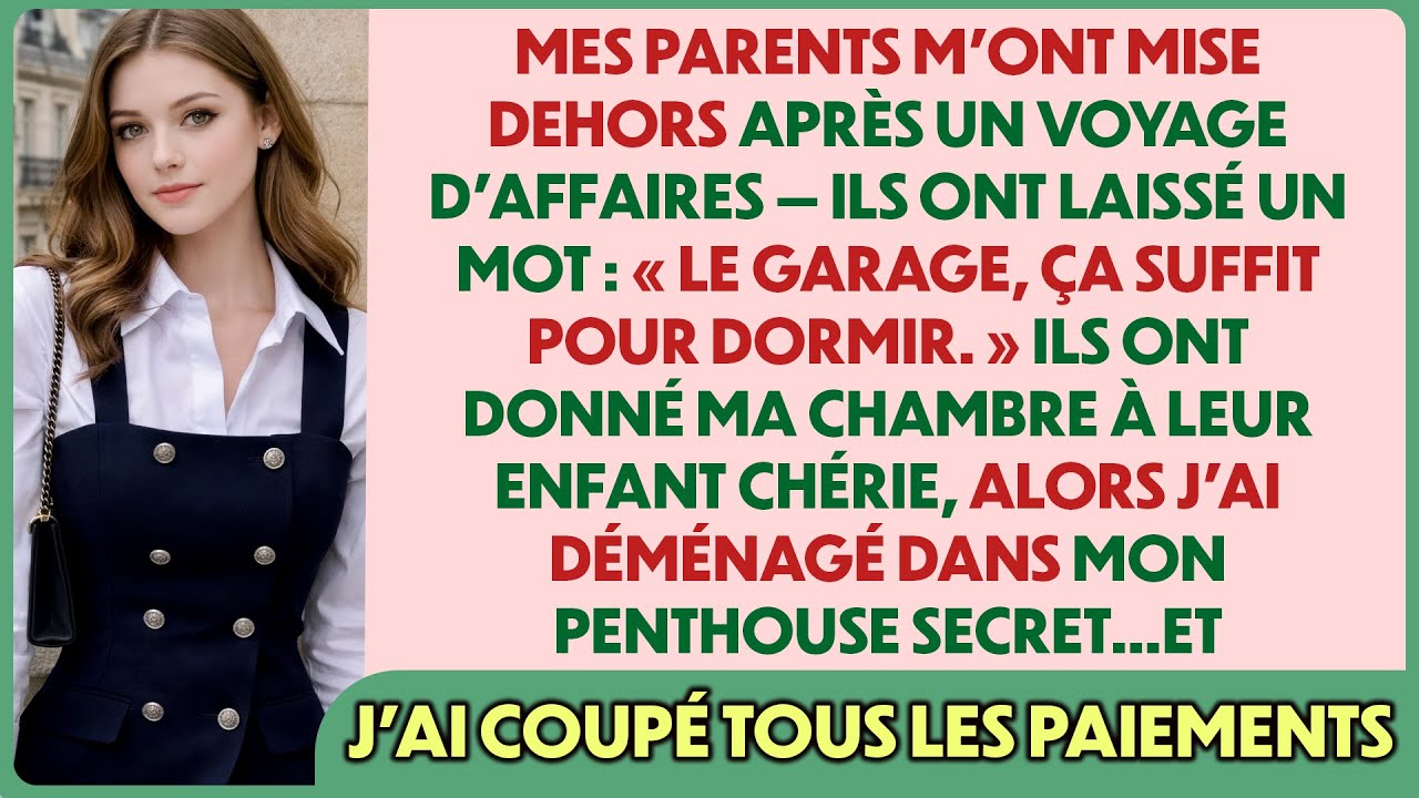 Mes parents m’ont mise dehors — un mot : « Dors au garage »… je suis partie, ils ont tout perdu…