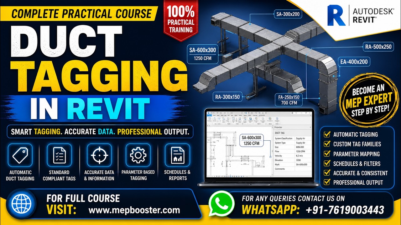 Duct Tagging in Revit | Complete Step-by-Step Guide!