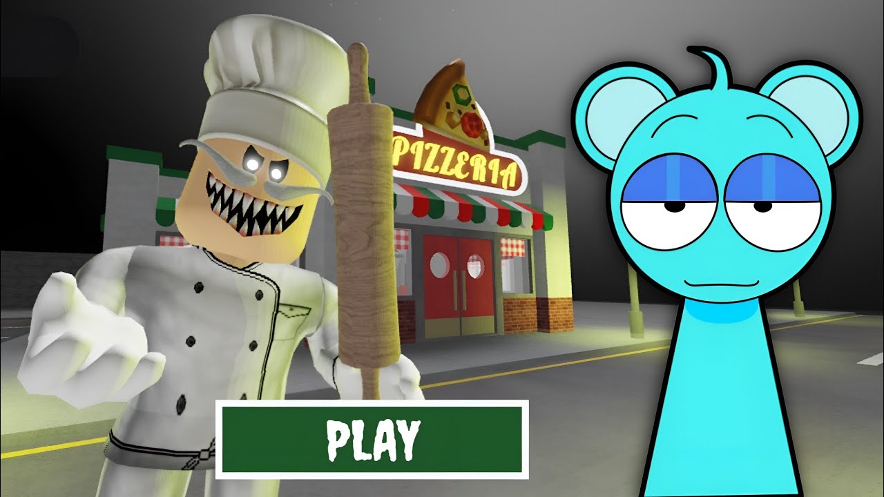 PIZZERIA ESCAPE IN ROBLOX PAPA PIZZA SCARY GAME GAMEPLAY || SKY SPRUNKI 