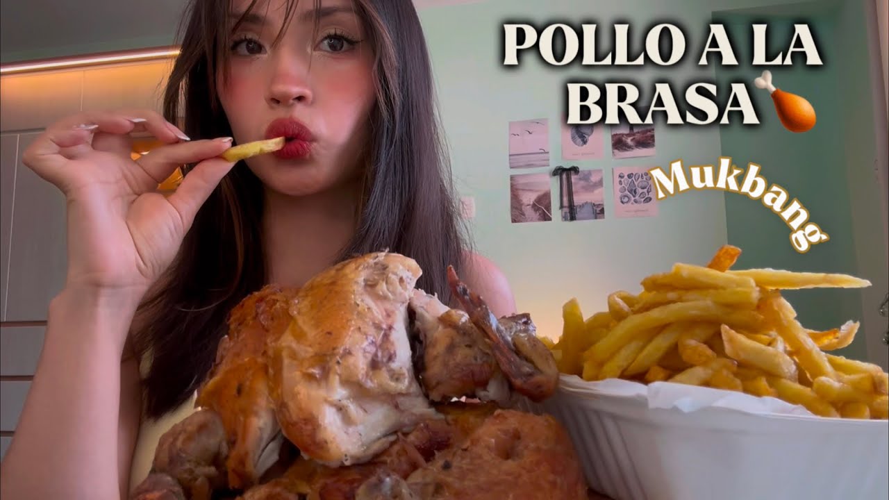 ASMR COMIENDO POLLO A LA BRASA // PERÚ 🍗 MUKBANG