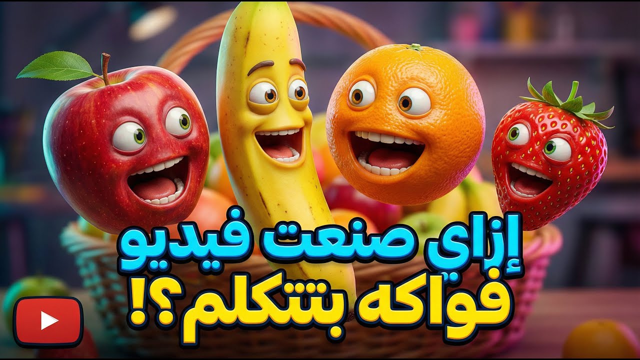 ازاي تصنع فيديوهات فواكه بتتكلم خطوة بخطوة! #فواكه_بتتكلم #صناعة_الفيديوهات #محتوى_ممتع