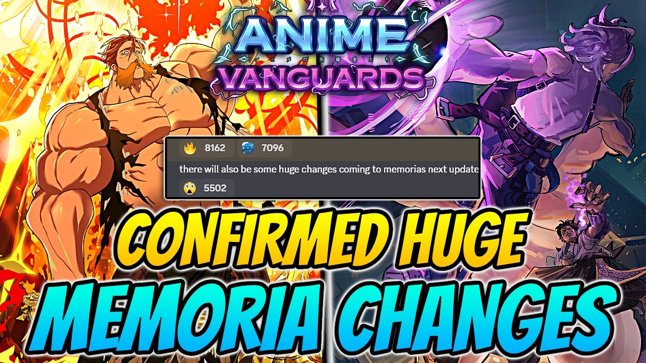 ГРЯДУТ ОГРОМНЫЕ изменения в Мемориях в обновлении 13.5 Anime Vanguards!