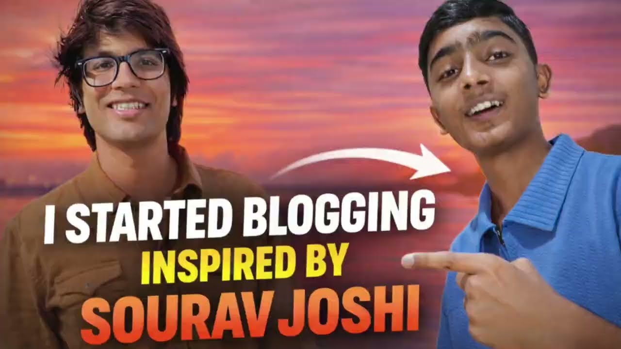 I STARTED BLOGGING INSPIRED BY @souravjvlogs 🥰 । My First Vlog। 