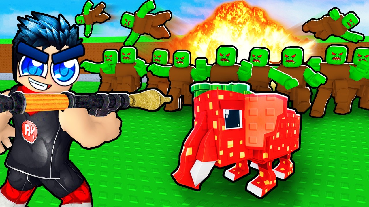 TIRER SUR LES ZOMBIES POUR DES BRAINROTS DANS ROBLOX
