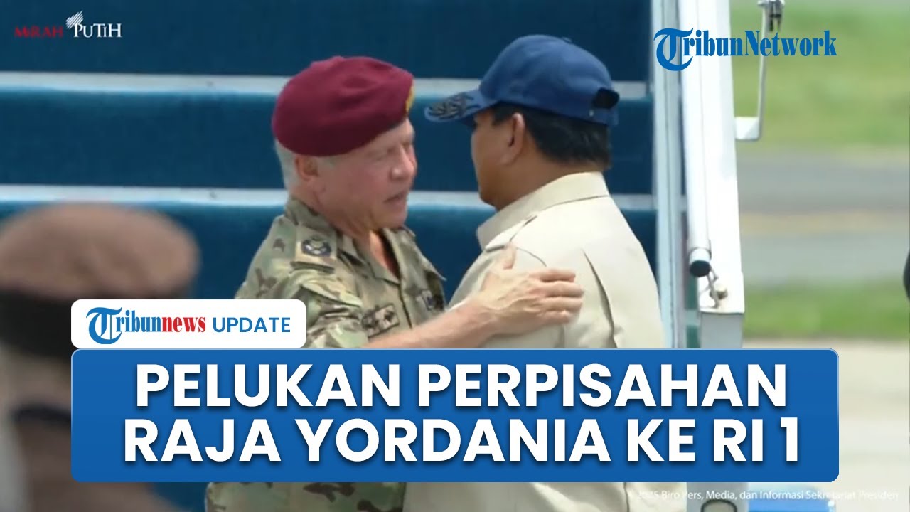 Momen Hangat di Halim: Prabowo Beri Pelukan Erat Saat Melepas Kepulangan Raja Yordania Abdullah II