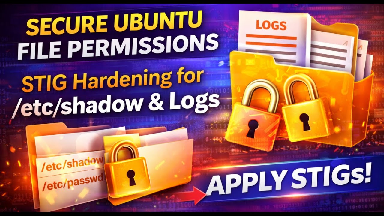 Secure Ubuntu File Permissions   STIG Hardening for etc shadow  Logs