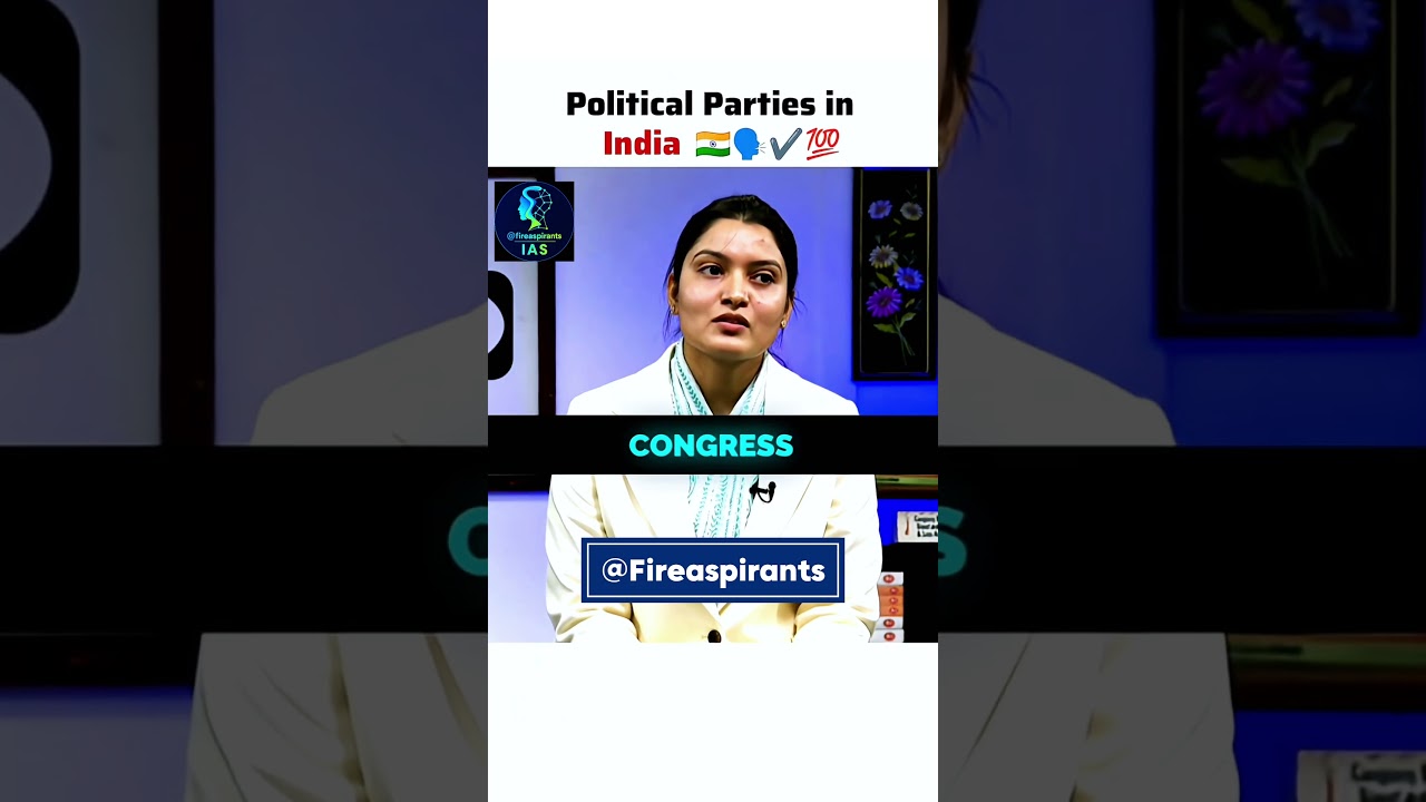 National Political Parties in India 💯👍 || IAS topper's interview #shorts