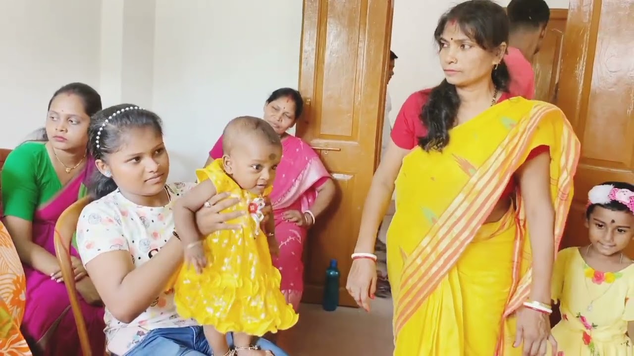 চিনি মিষ্টি অধিবাস আর গায়েহলুদ আগে#rice ceremony#mini volg