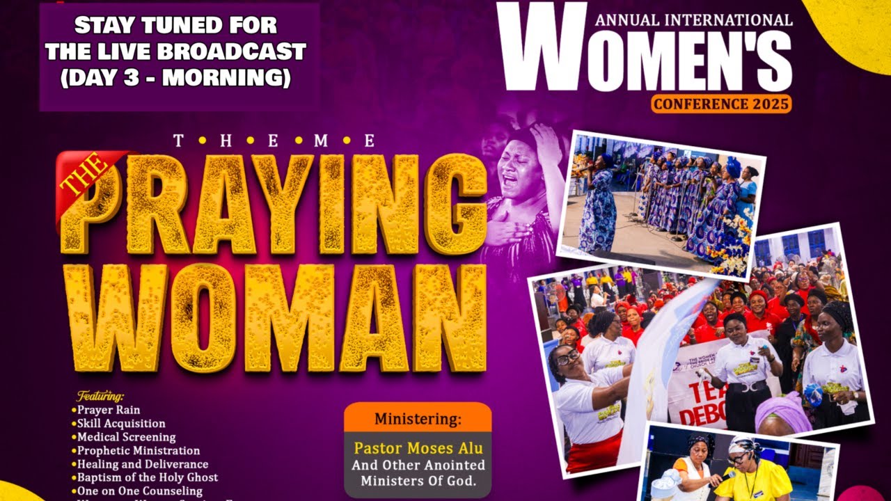 LIVE: ANNUAL INT'L WOMEN CONFERENCE (DAY 3 - MORNING) || TUE. 12TH AUG., 2025 || THE BRIDE ASSEMBLY)