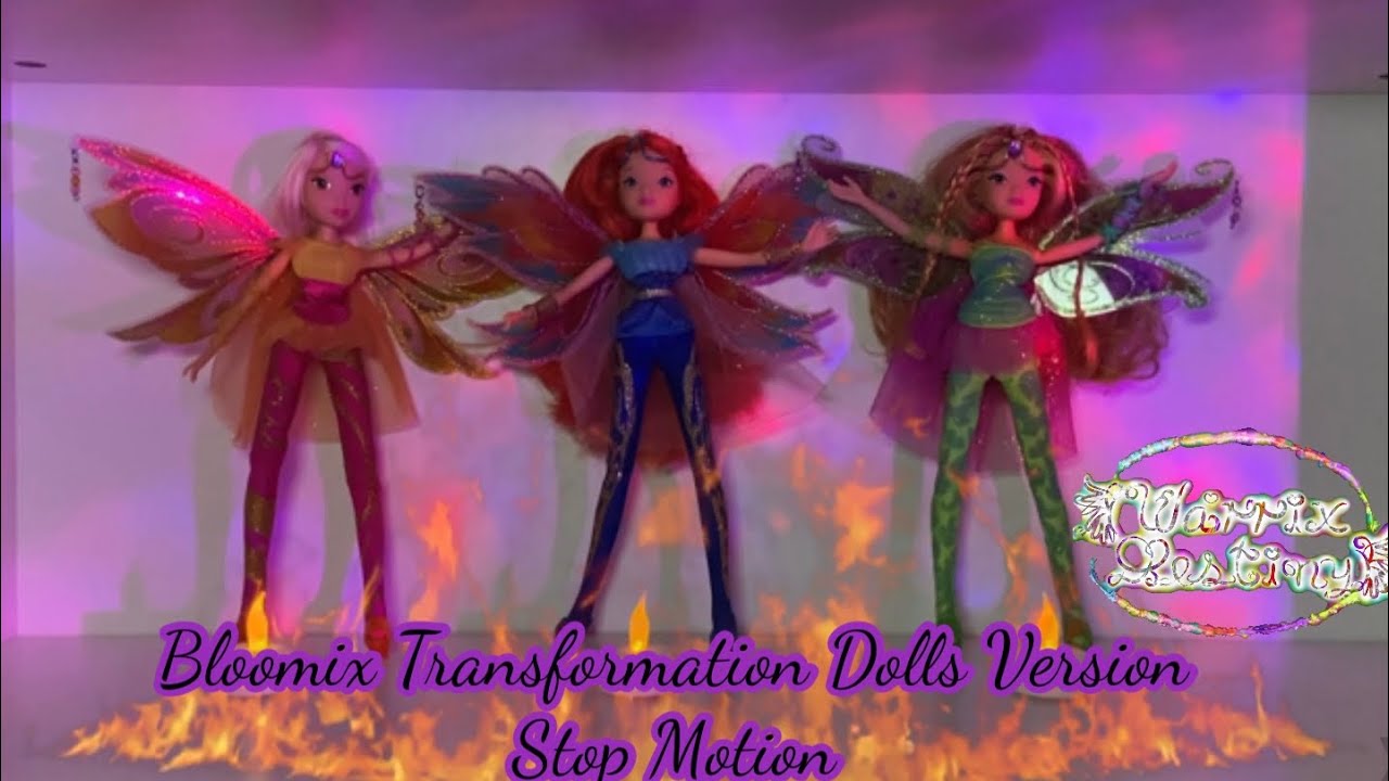 Winx Transformation Bloomix  Version Poupées ( Stop Motion )