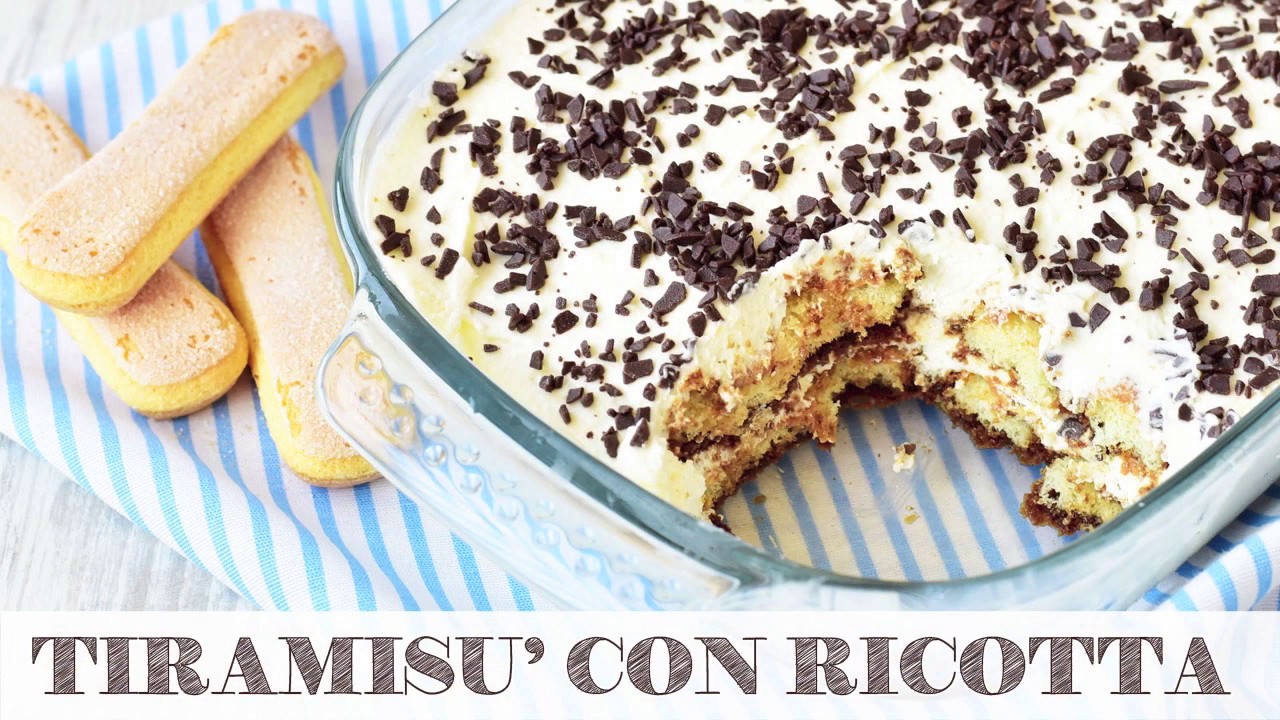 TIRAMISU' CON RICOTTA senza uova e mascarpone | Semplice Veloce