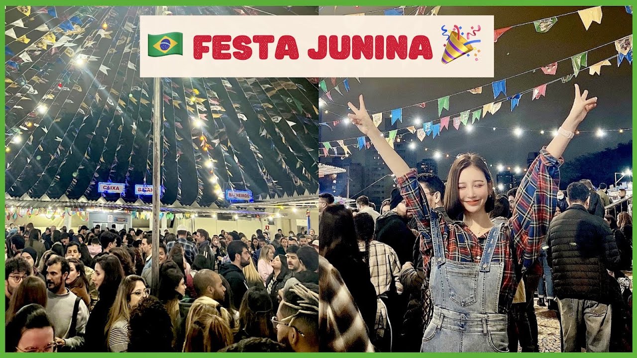 🇧🇷 Coreanas indo para uma grande festa junina pela primeira vez [Foi muito divertido!🎉]