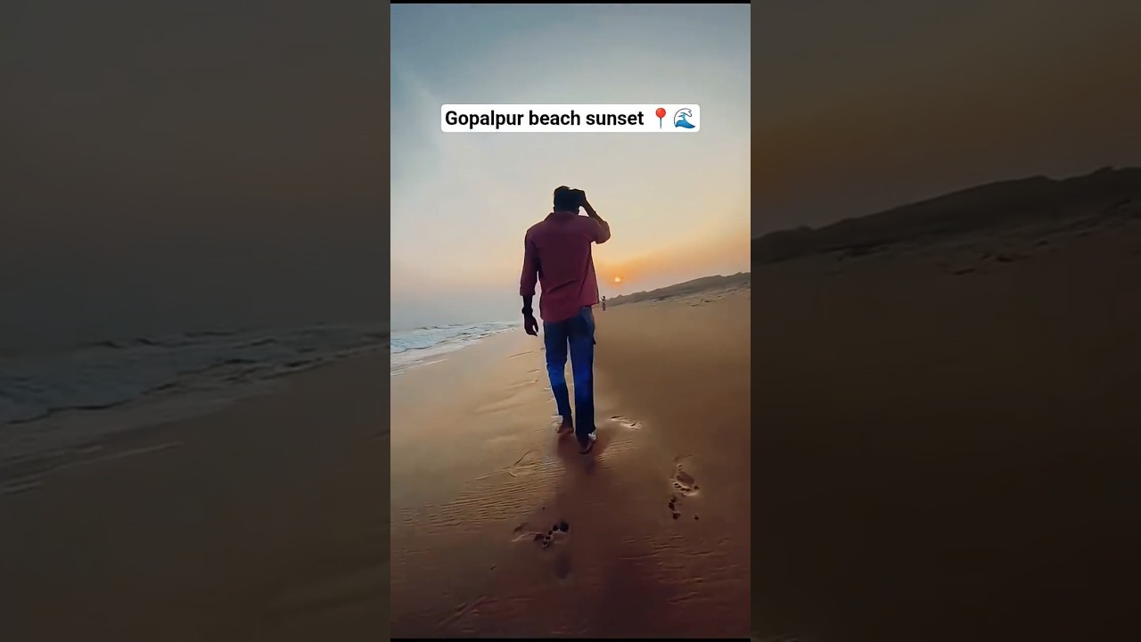 Best sunset at gopalpur beach 