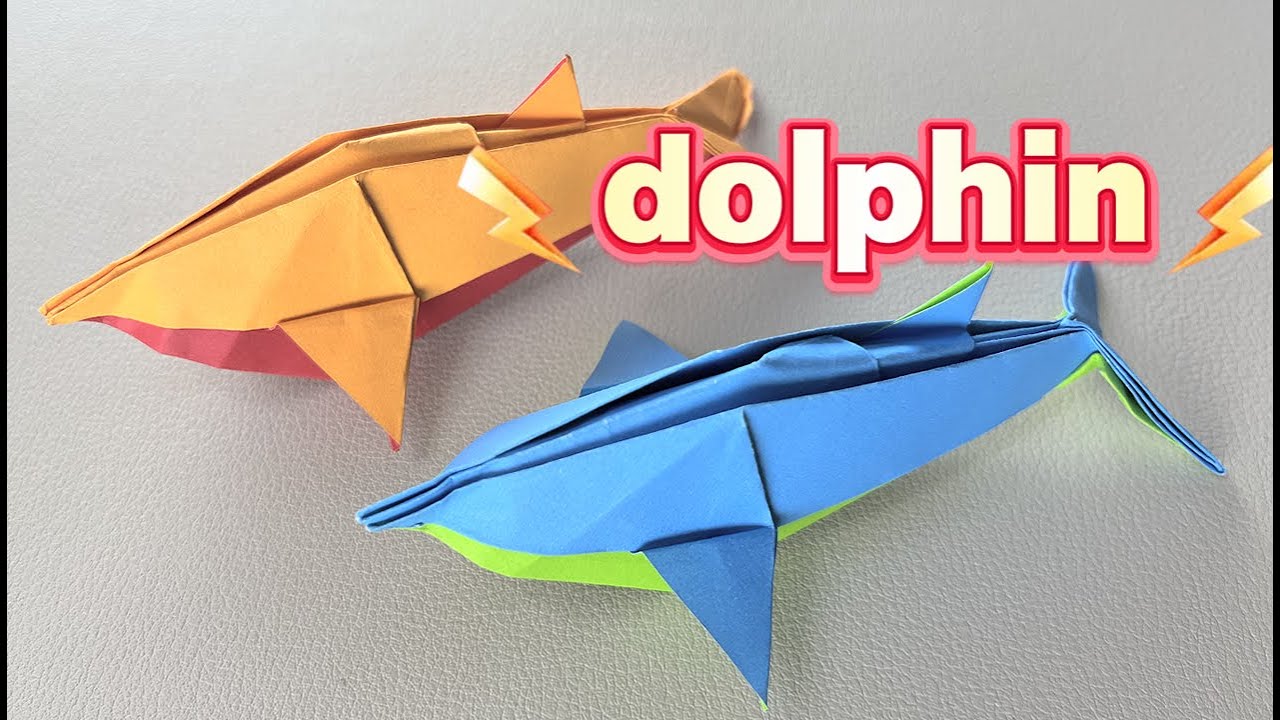 How to Make an Origami Dolphin | origami dolphin easy | origami dolphin tutorial | step by step