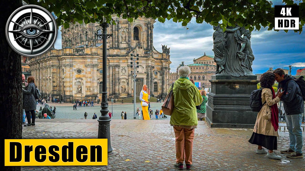 Dresden Autumn Walking Tour 🇩🇪 Germany 4K HDR ASMR