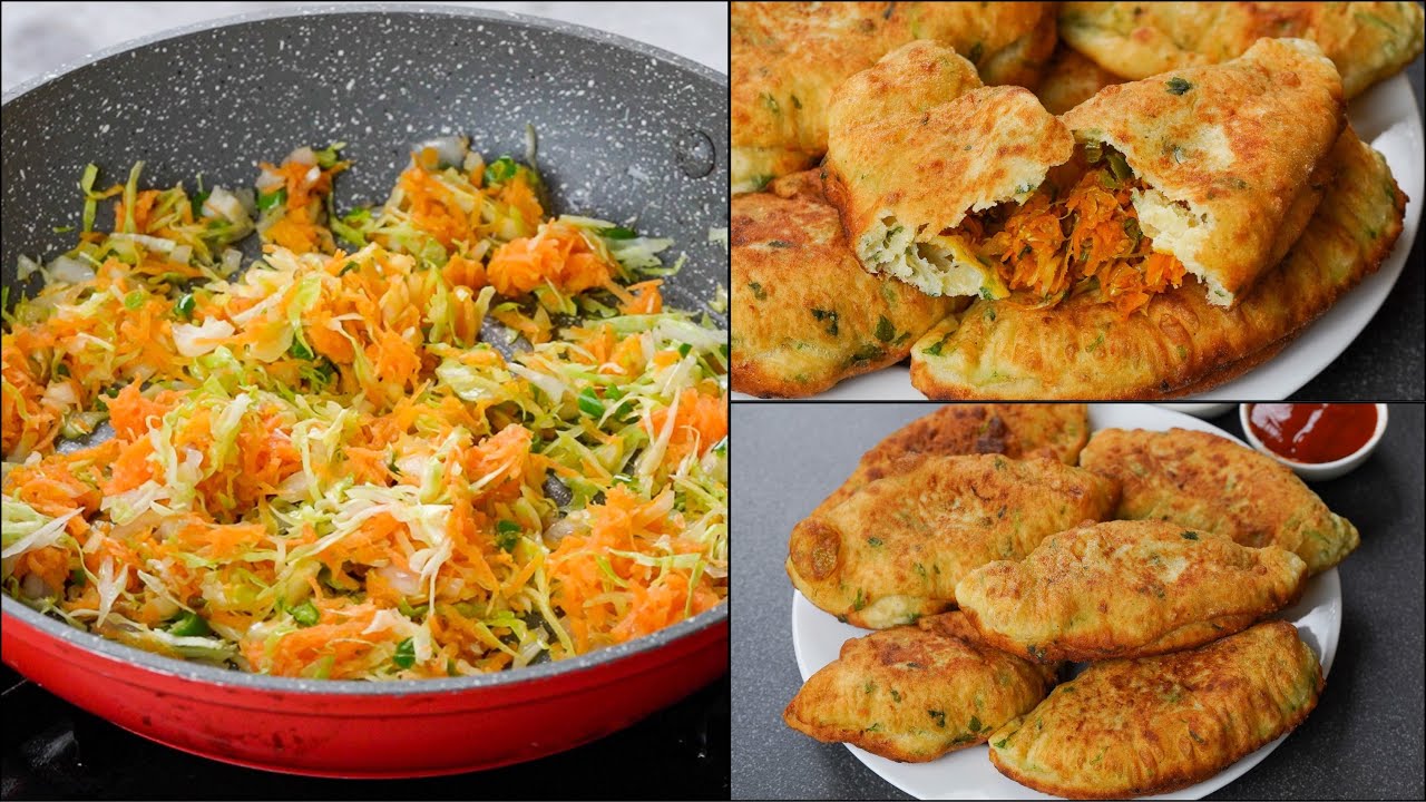 Winter Vegetable Snacks Recipe | Carrot & Cabbage Se Banaya Hua Snacks | Homemade Vegetable Snacks
