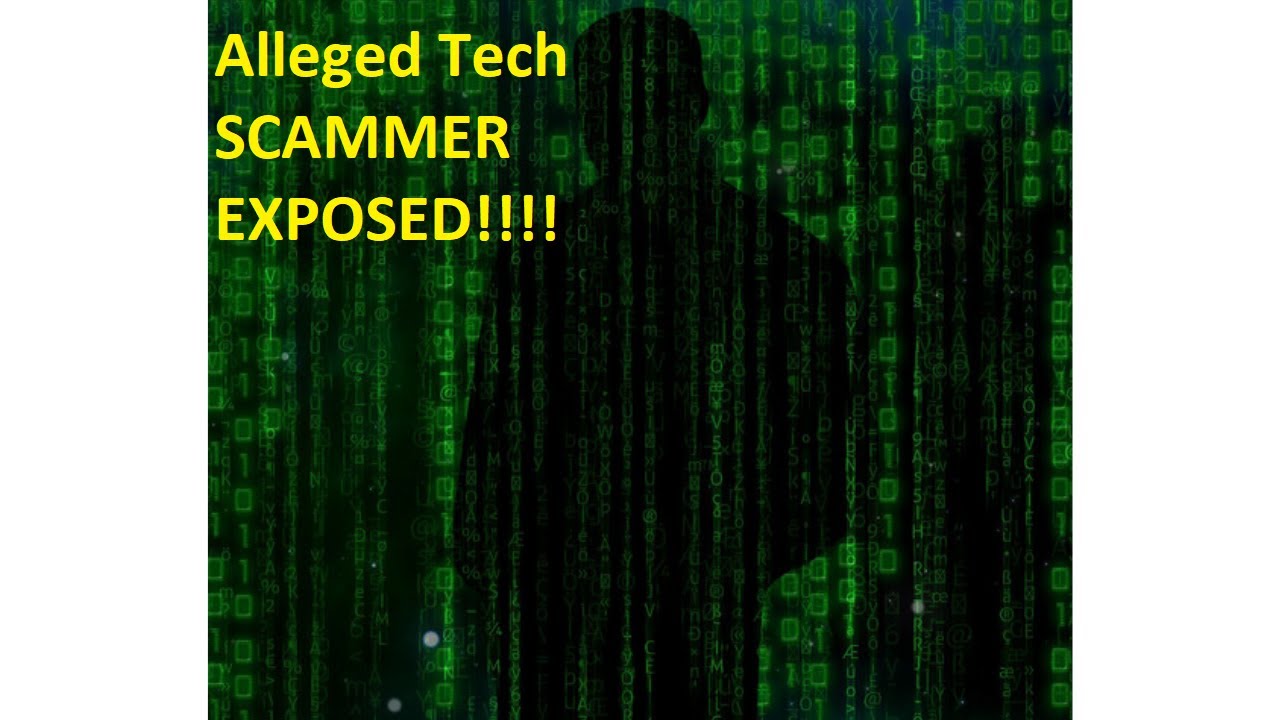 Alleged Tech Support SCAMMER EXPOSED!!