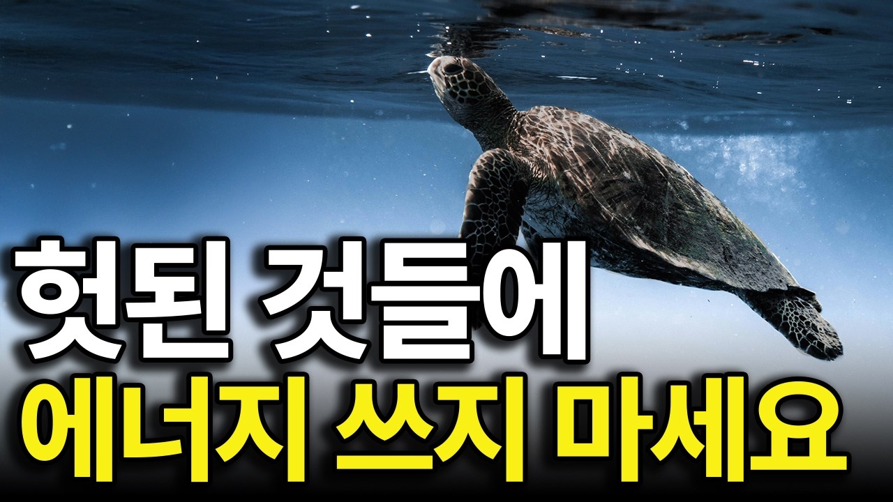 인생을 파도와 씨름하는데 써버리지 마세요