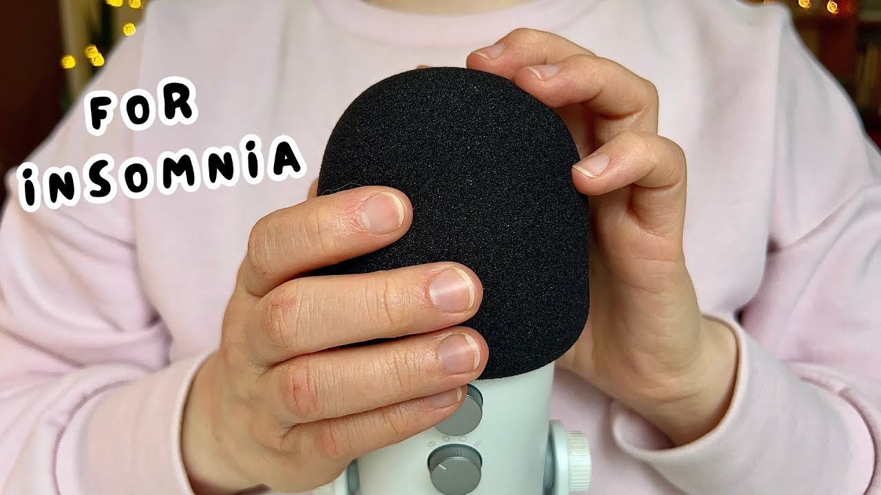 ASMR Foam Mic Rubbing & Tracing for Sleep (1 Hour)