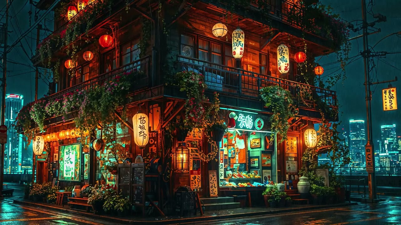 Tokyo Rain Alley &ndash; Neon Street Ambience & Soft Piano for Deep Focus 🌧️ | Neon In Night