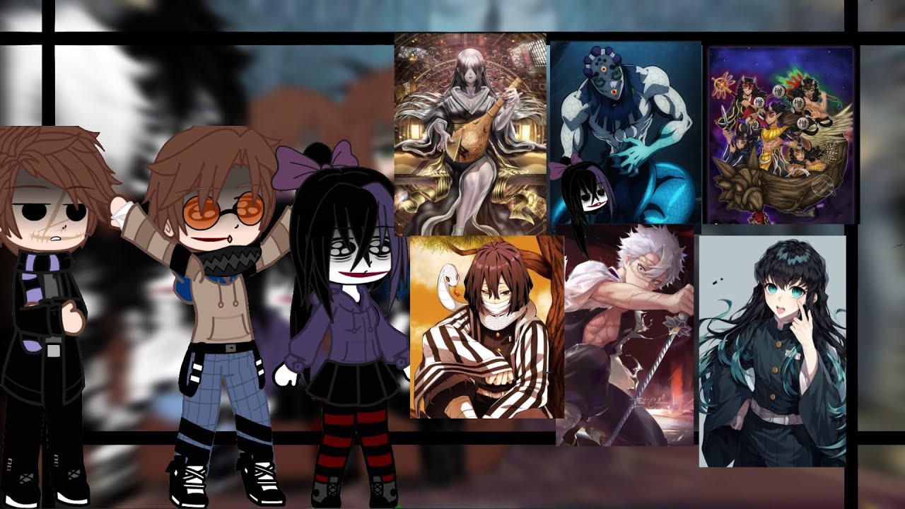 Creepypastas reaccionan a las 🌸 || lunas superiores|| y || pilares ||🌸