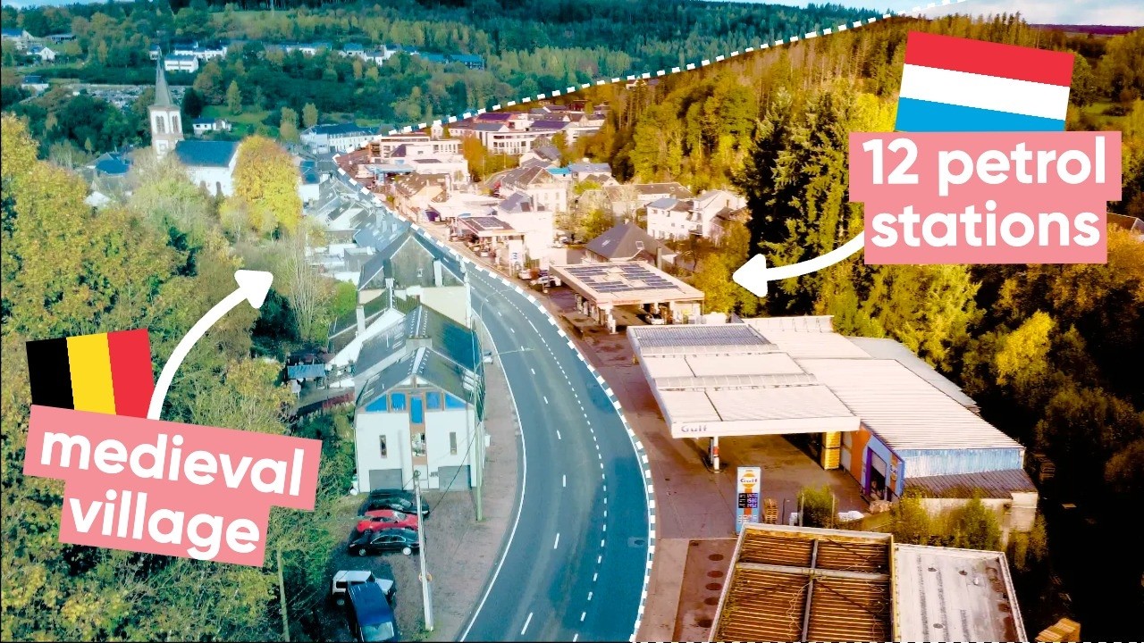 One Tiny Village... 12 Petrol Stations?