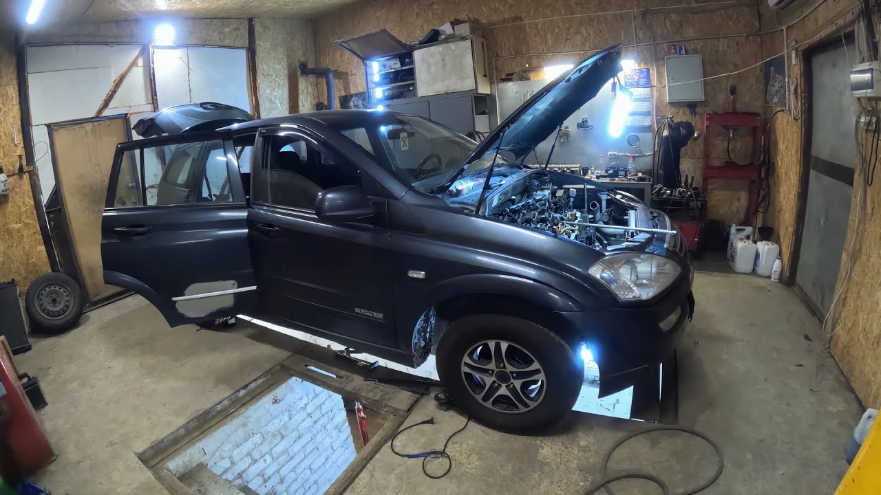 SsangYong Kyron замена гбц 4к