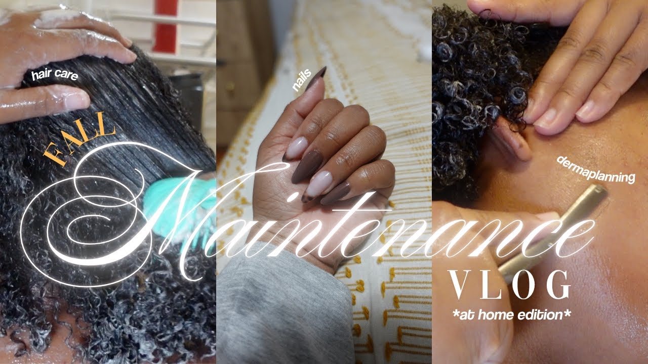 FALL MAINTENANCE VLOG 2025 | DIY nails, hair care, skin care, mini Sephora haul